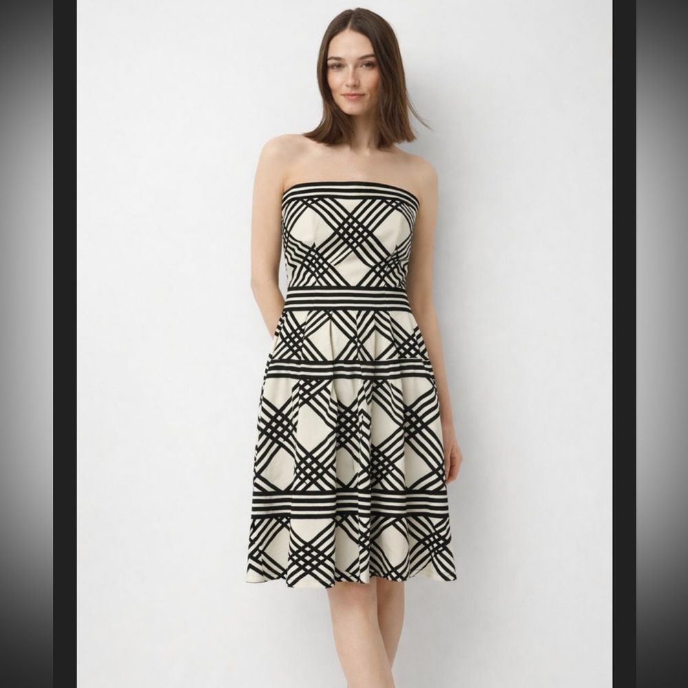 WHBM strapless fit & flare dress
